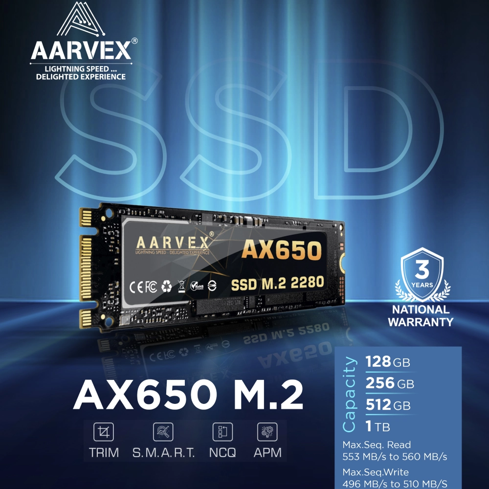 Aarvex Internal SSD AX650 512GB M.2 view 6